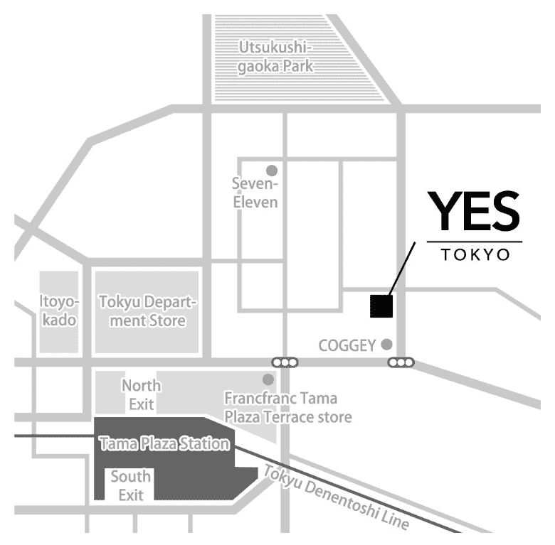 YES TOKYO たまプラーザ店アクセス地図